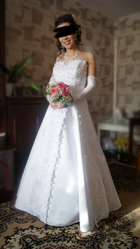 Продам свадебное платье 44-46
